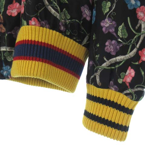 グッチ GUCCI ボンバー 17SS バード・オブ・プレイ シルク ジャケット
