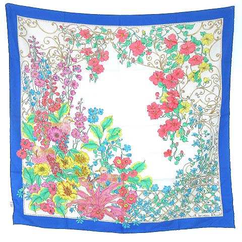 クリスチャンディオール　大判スカーフ クリスチャンディオール 大判スカーフ Dior シルク Christian