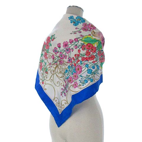 クリスチャンディオール Christian Dior 大判 スカーフ シルク