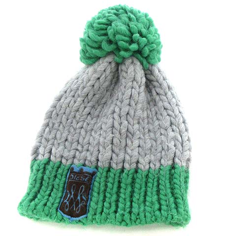 ディーゼル Diesel ニットキャップ ニット帽 帽子 ボンボン 緑 One Size Ibs77 レディース 022 ベクトルパーク ディーゼル Diesel ニットキャップ ニット帽 帽子 ボンボン 緑 One Size Ibs77 レディース 022 ベクトルパーク