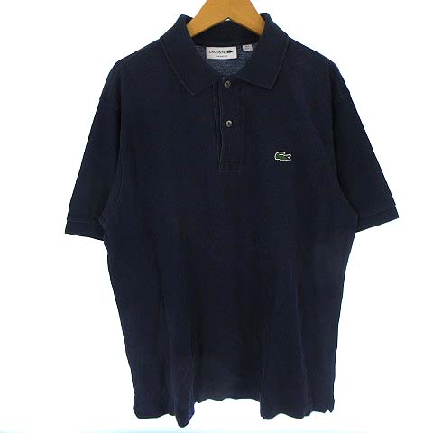 ラコステ LACOSTE L1212A ポロシャツ カットソー 鹿の子 半袖 ネイビー 