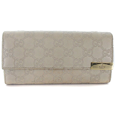 グッチ GUCCI 269541 493075 グッチシマ レザー 二つ折り 長財布 
