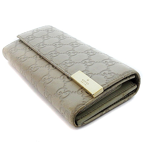 グッチ GUCCI 269541 493075 グッチシマ レザー 二つ折り 長財布 