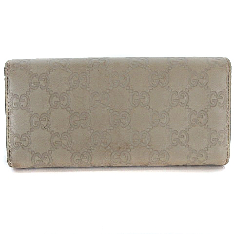 グッチ GUCCI 269541 493075 グッチシマ レザー 二つ折り 長財布  
