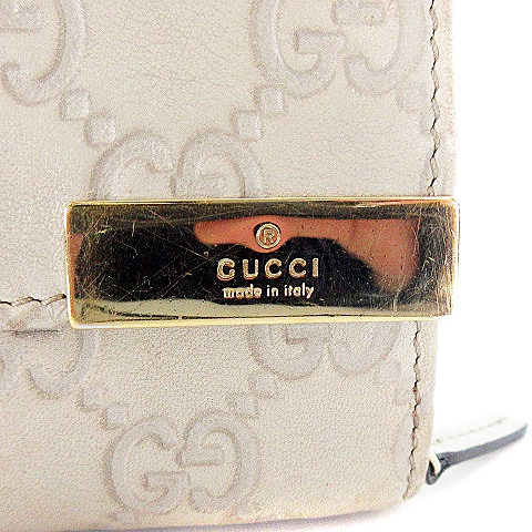 グッチ GUCCI 269541 493075 グッチシマ レザー 二つ折り 長財布 