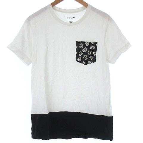 コーチ COACH 57341 フローラル Tシャツ カットソー 花柄 ポケット  