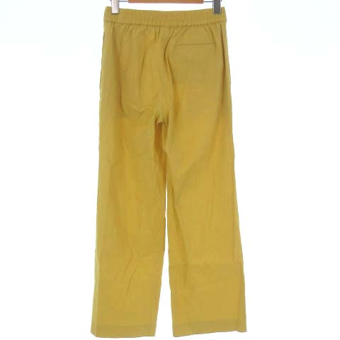 セオリー Theory 19ss Eco Crunch Wash Easy Crop Pant イージー クロップド パンツ リネン ストレッチ イエロー 黄色 Xx0 01 レディース 022 ベクトルパーク