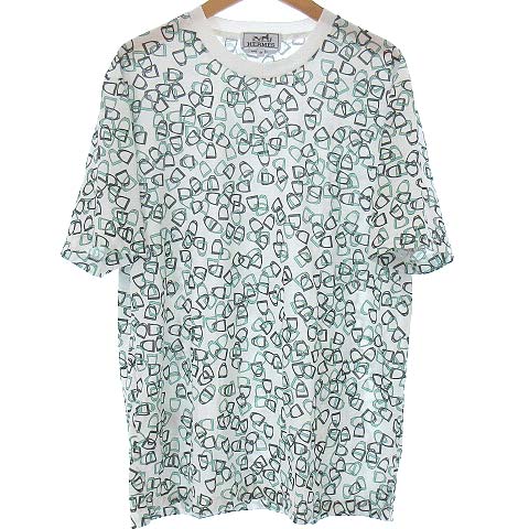 未使用品 エルメス HERMES imprime Etriers エトリエ Tシャツ 