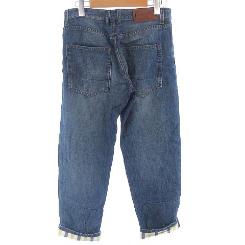 マルニ Marni Denim Edition デニム テーパード パンツ ジーンズ ロールアップ コットン リネン インディゴ ブルー 青 24 レディース 022 ベクトルパーク