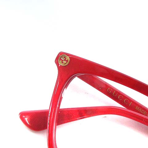 未使用品 グッチ Gucci Gg0042oa 004 Ggロゴ メガネ フレーム 伊達 メガネ 眼鏡 スクエアバンブルビー レッド 赤 55 13 145 メンズ レディース 022 ベクトルパーク