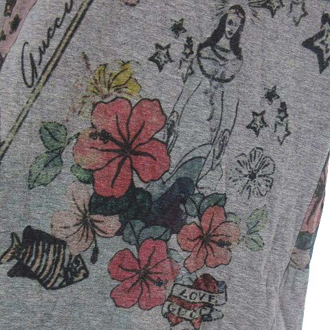 グッチ GUCCI 214556 X3353 Tシャツ カットソー マーメイド 総柄 V 