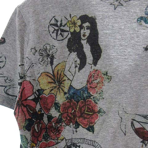 グッチ GUCCI 214556 X3353 Tシャツ カットソー マーメイド 総柄 V 
