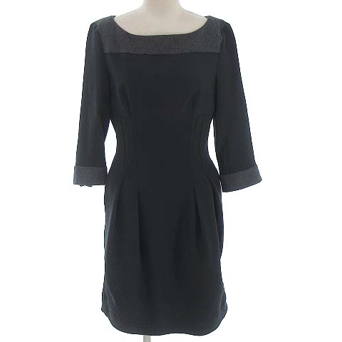 スポーツマックス マックスマーラ Sport Max ワンピース フレア ひざ丈 膝丈 五分袖 ウール 切替 グレー 40 Vgp28 レディース 022 ベクトルパーク