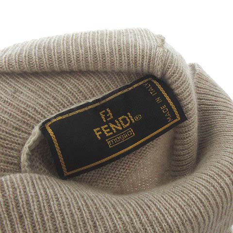フェンディ FENDI タートルネック ニット プルオーバー セーター ロゴ 