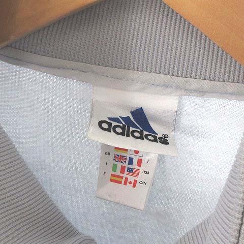 ▼00s adidas セットアップジャージ　トラックジャケット【S】グレー アディダス adidas JD2001 セットアップ ジャージ 上下 トラック