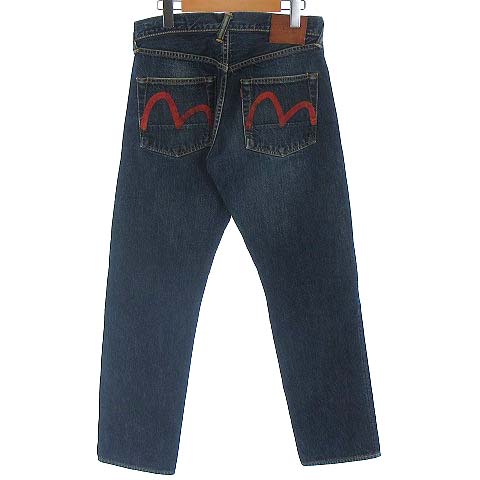 エヴィス EVISU No.2 Lot 2000 赤カモメ カモメプリント デニム パンツ 
