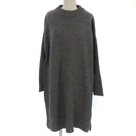 レイカズン Ray Cassin Favori ニット ワンピース ボトルネック ひざ丈 膝丈 グレー F レディース 022 ベクトルパーク