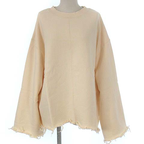 未使用品 スライ Sly 新作 今季 21s S 21ss Damage Sweat ダメージ スウェット トップス トレーナー プルオーバー アイボリー Free 030esy80 0460 レディース 022 ベクトルパーク