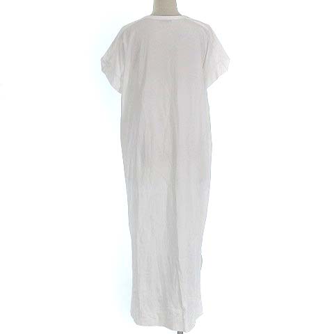 アシェット Assiette 9 92 サイロプレミアム ワンピース ロング 半袖 コットン 天竺 ホワイト 白 1 レディース 022 ベクトルパーク