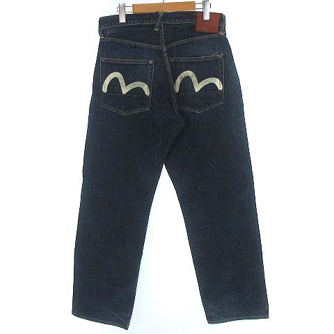 エヴィス EVISU 2001 No.2 カモメ プリント デニム パンツ ジーンズ 
