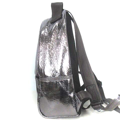 未使用品 ディーゼル DIESEL BOLDMESSAGE メタリック BIGロゴ バック 