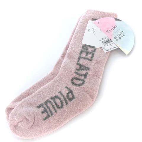 未使用品 ジェラートピケ Gelato Pique Tsuki コラボ 19aw ソックス 靴下 ピンク Pwgs 022 ベクトルパーク