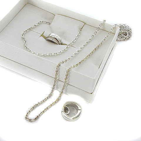 ピンキー ダイアン ピンダイ Pinky Dianne Lovers ラヴァーズ ロゴ シルバー 925 ペア リング 指輪 リングホルダー ペンダント ネックレス セット 18号 号 メンズ レディース 022 ベクトルパーク