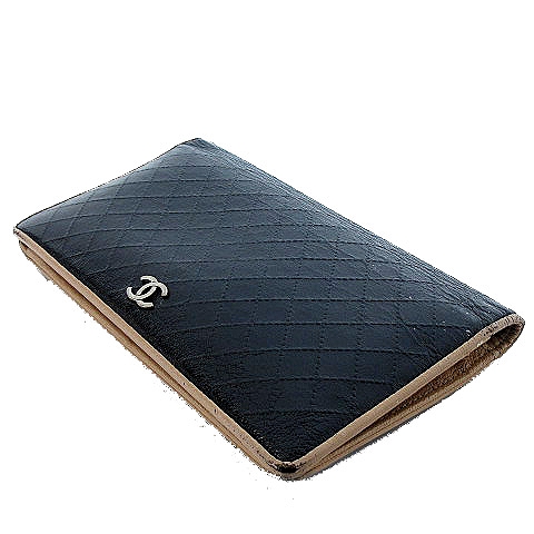 シャネル CHANEL ビコローレ レザー 長財布 二つ折り マトラッセ  