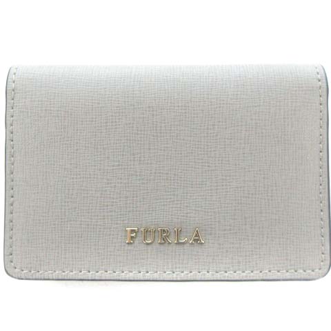 未使用品 フルラ FURLA 871053 BABYLON バビロン カードケース 名刺入れ レザー グレー系 レディース