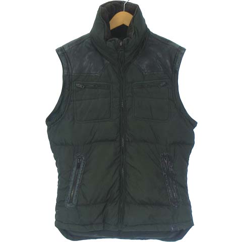 ディーゼル DIESEL 2WAY ダウン ジャケット ベスト ヨーク 切替 