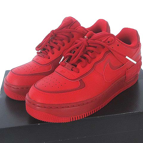 未使用品 ナイキ NIKE WMNS AIR FORCE 1 SHADOW UNIVERSITY RED/GYM 