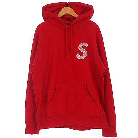 シュプリーム SUPREME 18AW S Logo Hooded Sweatshirt Sロゴ  