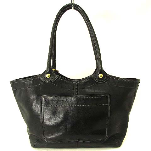 コーチ COACH 12415 ブリーカー レザー トート バッグ ハンド ブラック 