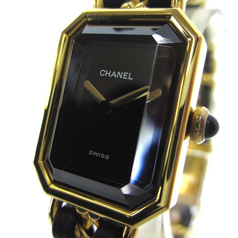 シャネル Chanel Plaque Or G M 1987 ヴィンテージ プルミエール L 腕時計 クォーツ カットガラス Gp レザー コンビ 黒文字盤 黒 金 ブラック ゴールド レディース 022 ベクトルパーク シャネル Chanel Plaque Or G M 1987 ヴィンテージ プルミエール L 腕時計 クォーツ カットガラス Gp レザー コンビ 黒文字盤 黒 金 ブラック ゴールド レディース 022 ベクトルパーク