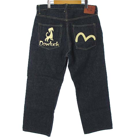 エヴィス EVISU NO.2 2002 Dowluck 道楽 ロゴ カモメ プリント デニム 