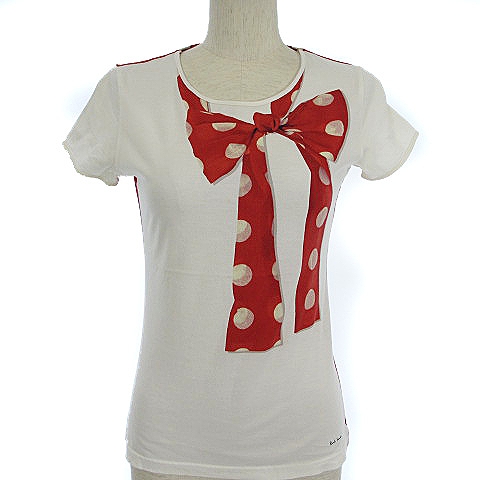 ポールスミス PAUL SMITH だまし絵 プリント Tシャツ ドット リボン柄 