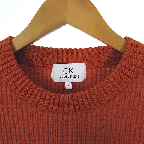 ポケット付き！】美品 Calvin Klein カルバンクライン ワッフルニット