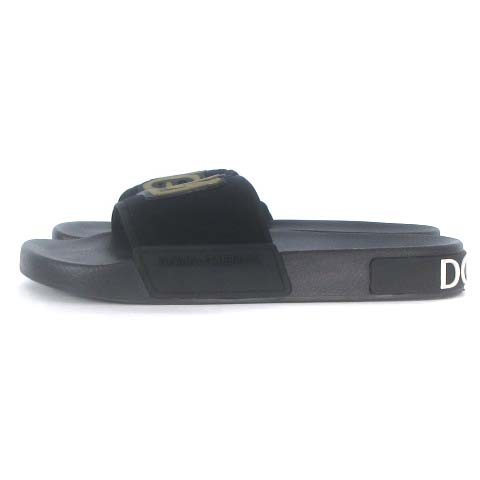 ドルチェ&ガッバーナ ドルガバ DOLCE&GABBANA 美品 スライド サンダル 