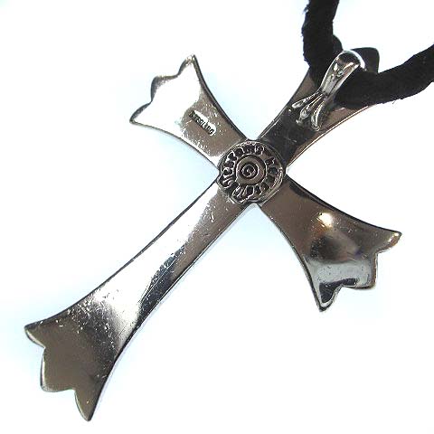 特別価格 クロムハーツ ラージクロス ネックレス レザーブレード セット 原本付き クロムハーツ CHROME HEARTS Chp-001 ラージ CHクロス ペンダント