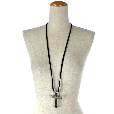 特別価格 クロムハーツ ラージクロス ネックレス レザーブレード セット 原本付き クロムハーツ CHROME HEARTS Chp-001 ラージ CHクロス ペンダント