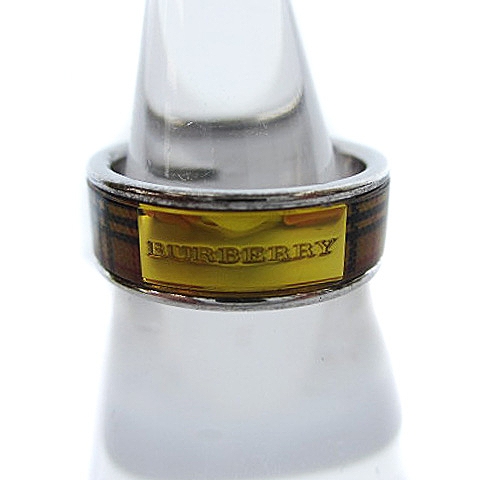 バーバリー BURBERRY ノバチェック リング 指輪 BCR501 シルバー 