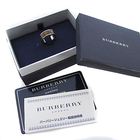 バーバリー BURBERRY ノバチェック リング 指輪 BCR501 シルバー 