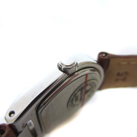 コーチ COACH 0218 腕時計 クォーツ SS レザーバンド 白文字盤 