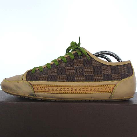 ルイヴィトン LOUIS VUITTON ダミエ レザー スニーカー ローカット 