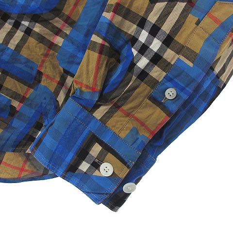 バーバリー BURBERRY 美品 18AW Graffiti Print Vintage Check Shirt 