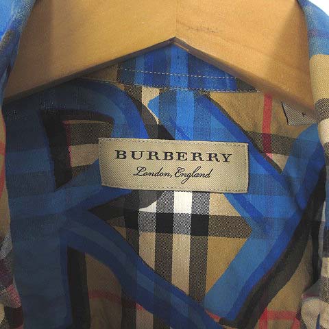 バーバリー BURBERRY 美品 18AW Graffiti Print Vintage Check Shirt 