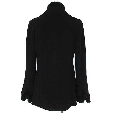 シャネル CHANEL 2002AW 02A コート ステンカラー ラビットファー 