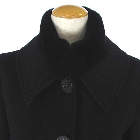 シャネル CHANEL 2002AW 02A コート ステンカラー ラビットファー 