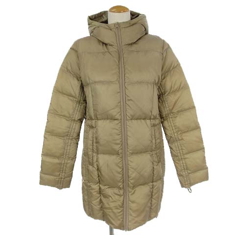ナチュラルビューティーベーシック Natural Beauty Basic ダウン ジャケット フード ジップアップ ベージュ S アウター レディース 022 ベクトルパーク
