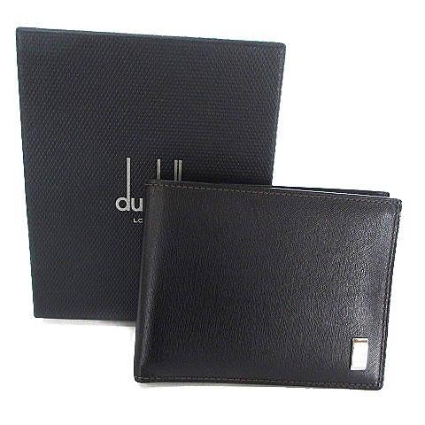 ダンヒル dunhill SIDECAR サイドカー 二つ折り 財布 札入れ レザー